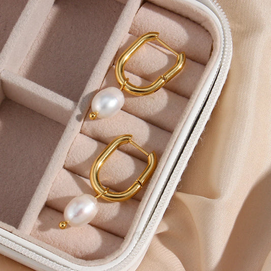 Pearl Charm Earrings