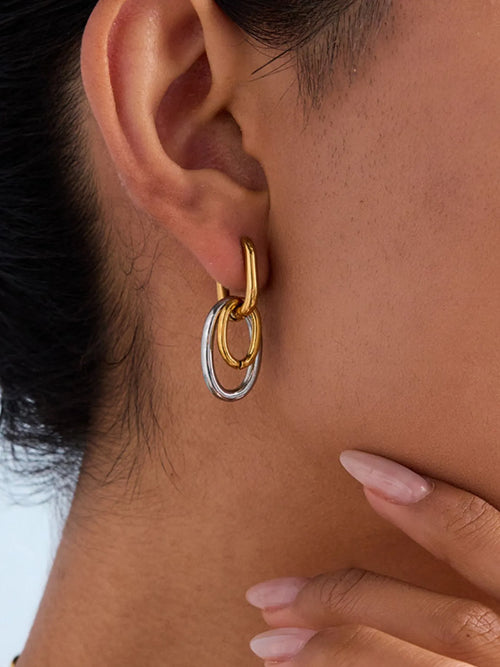 The Willow Hoops — Two-Tone Interlocked
